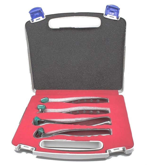 НАБОР ИНСТРУМЕНТОВ ДЛЯ ЭКСТРАКЦИИ ЗУБОВ С БАМПЕРАМИ арт.104-1 ЮП 00000071523 - фото 441814