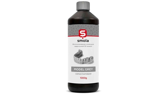 Фотополимер для 3Д печати Model Grey 1000мл/SMOLA 00000092538 - фото 441905