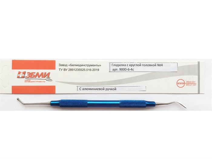 ГЛАДИЛКА С КРУГЛОЙ ГОЛОВКОЙ №4 ПР синий арт.9000-6-4с ЮП 00000071540 - фото 442064