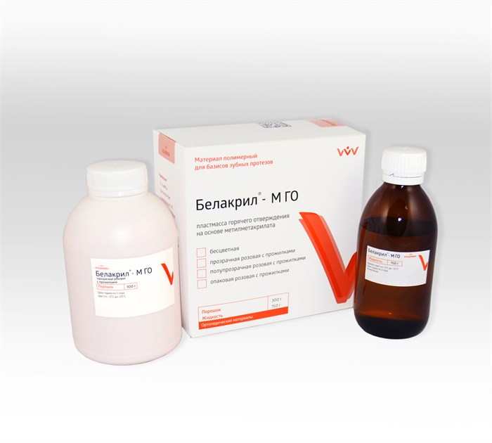 БЕЛАКРИЛ - М ГО/прозрачная розовая с прожилками/300г + 150 г 00000043379 - фото 442722