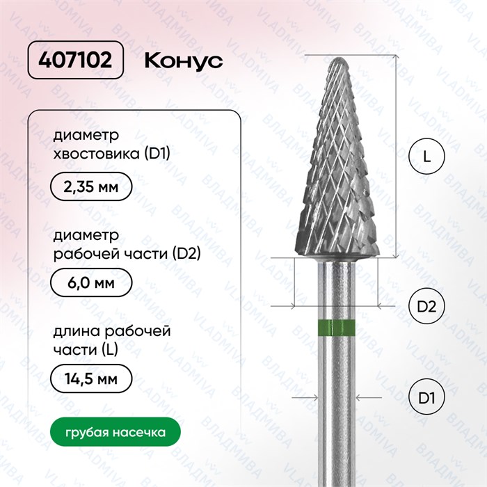 ФРЕЗА ТВС 407102 зеленая 00000068197 - фото 442873