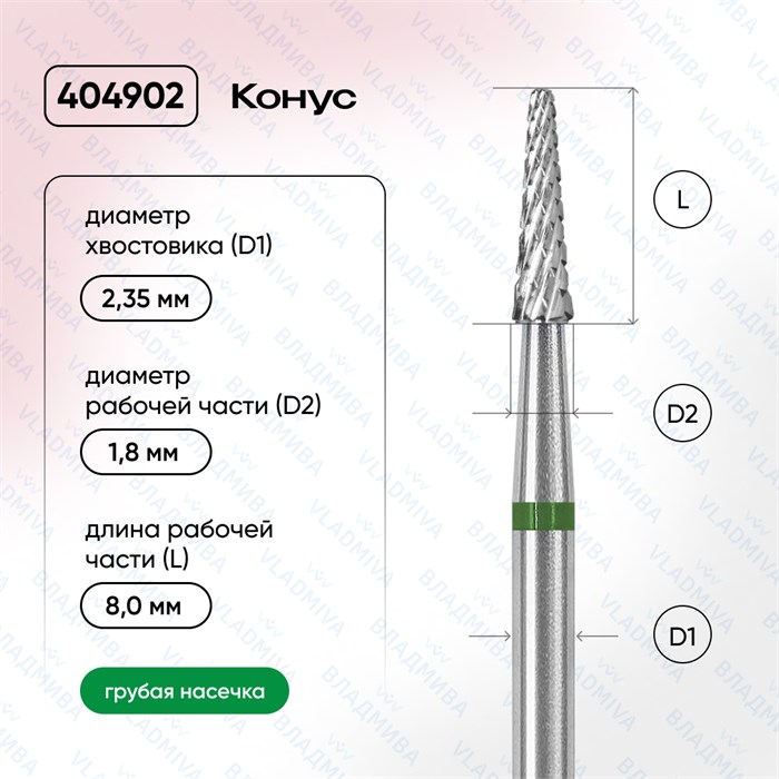 ФРЕЗА ТВС 404902 зеленая 00000072013 - фото 442919