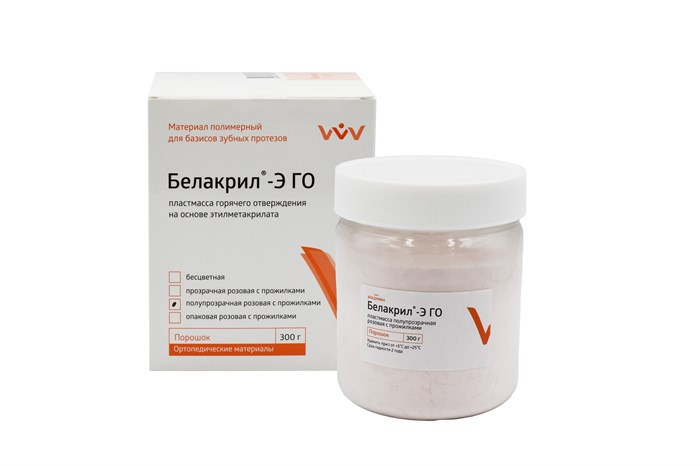 БЕЛАКРИЛ - Э ГО/полупрозрачная розовая с прожилками/300 г 00000054076 - фото 443661