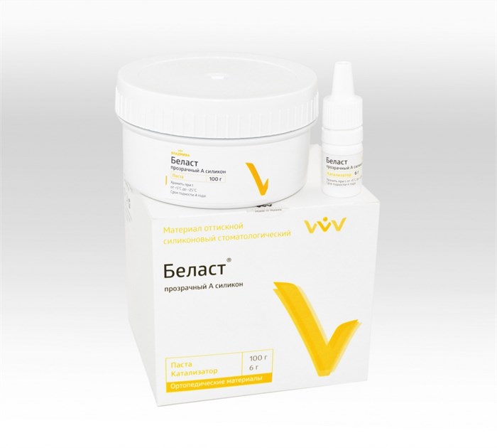 БЕЛАСТ /А-силикон/ прозрачный/100 г + 6 г 00000055372 - фото 443877
