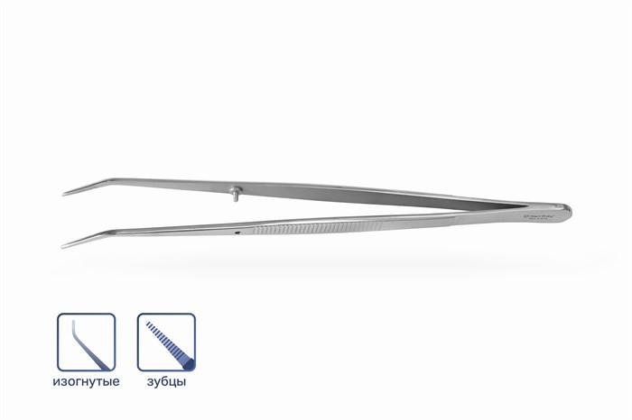 Пинцет College анатомический, 15 см 5301 - фото 451328