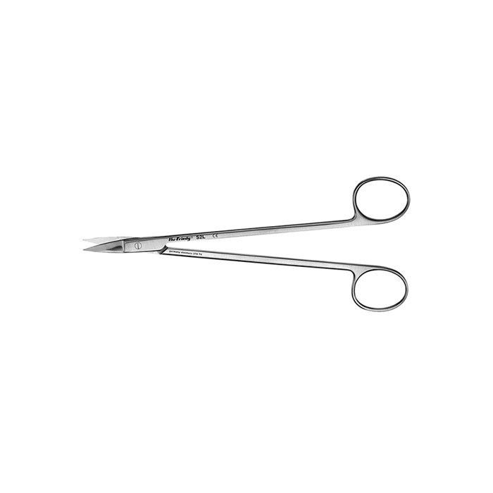 Ножницы прямые остроконечные, 1 зубчатое лезвие 18см 7 S2L - фото 451658