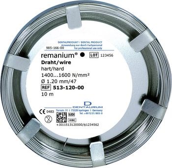 Проволока лабораторная Remanium круглая жесткая 1,2 мм 10 м 72424 - фото 451992