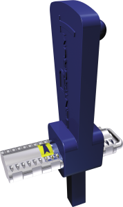 Винт ретракционный extra mini c прямой направляющей U-образной формы 3 мм,13,5 х 4,7 х 2,6 мм 72398 - фото 452012
