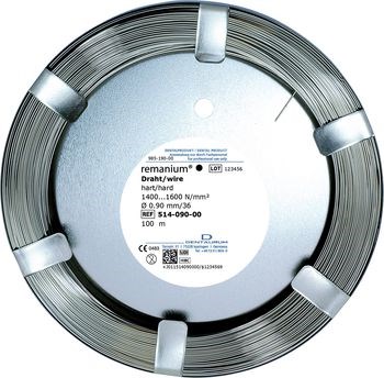 Проволока лабораторная Remanium круглая жесткая 0,9 мм 100 м 75304 - фото 452038