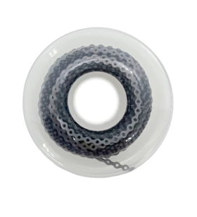 Цепочка эластичная серая, короткий шаг 4,6 м 77687 - фото 452142