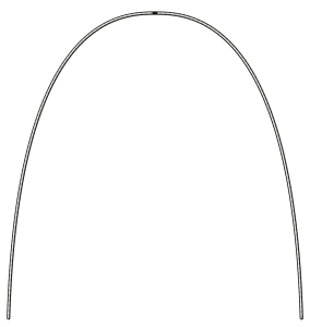 Дуга стальная Dentaflex Ideal 6-ти жильная 0,45 (18) н/ч 72658 - фото 452369