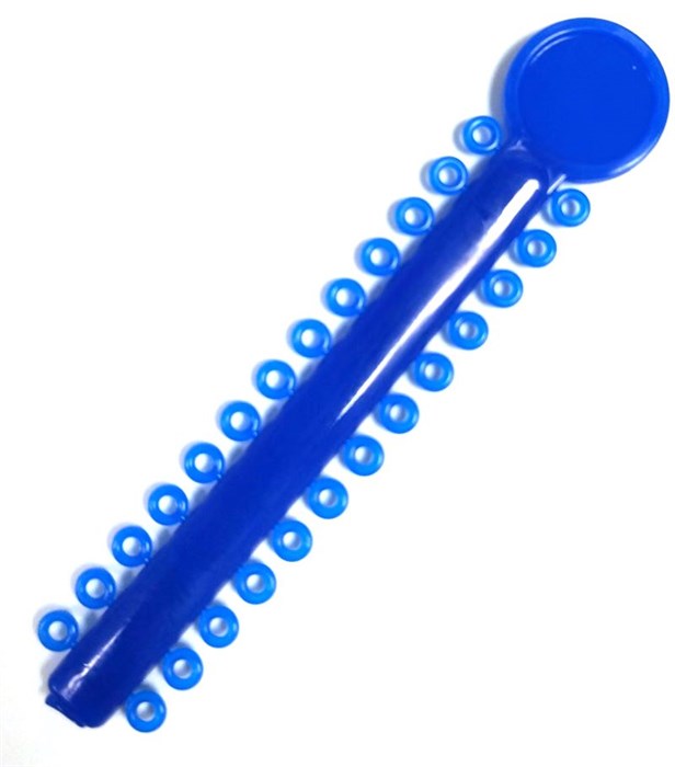 Лигатура эластичная на модуле цвет ультрамарин №27, 26 колец 77526 - фото 452391