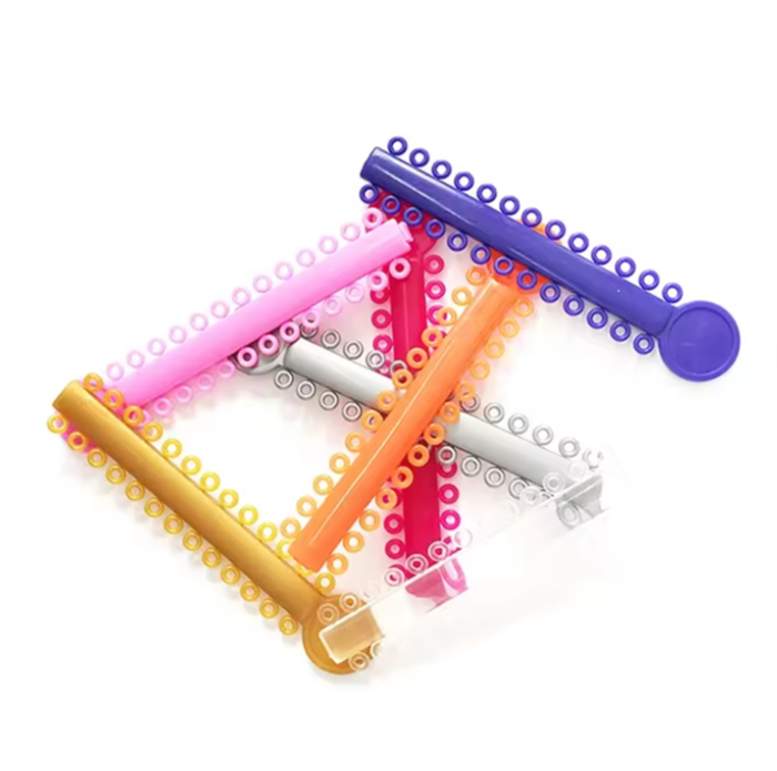 Лигатура эластичная на модуле чёрная 26 колец 77582 - фото 452496