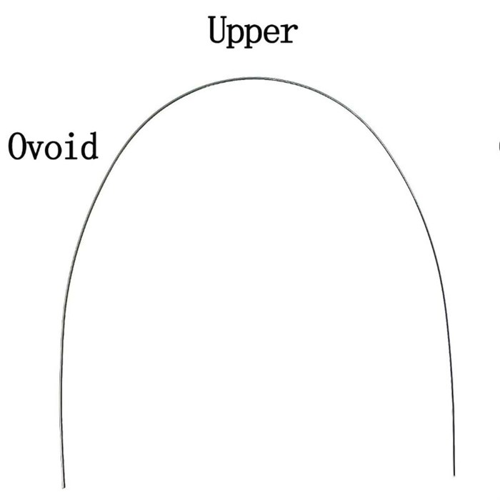 Дуга нитиноловая супер-эластичная NiTi овоидная форма 19х25 в/ч 78113 - фото 452539