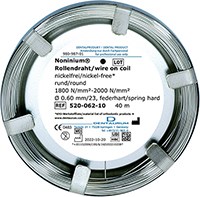 Проволока лабораторная Noninium круглая пружинно жесткая 0,6 мм 40 м 76409 - фото 452632