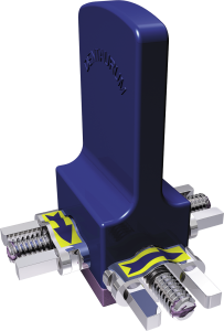 Винт трёхмерный Бертони тип А, 3 направляющие, расширение 4 мм, 16 x 6,3 x 3 мм в/ч 74887 - фото 452634