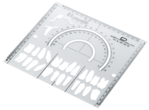 Транспортир шаблон чертежный для изучения рентгеновских снимков по Ricketts 72823 - фото 452705