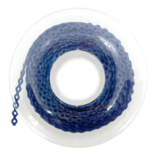 Цепочка эластичная синяя, короткий шаг 4,6 м 77610 - фото 452906