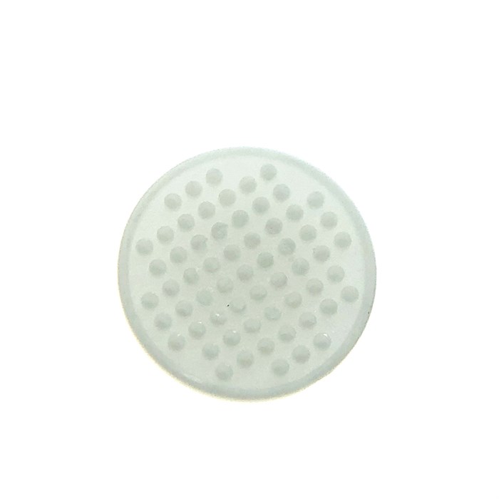 Кнопка лингвальная керамическая круглая белая 78786 - фото 453069