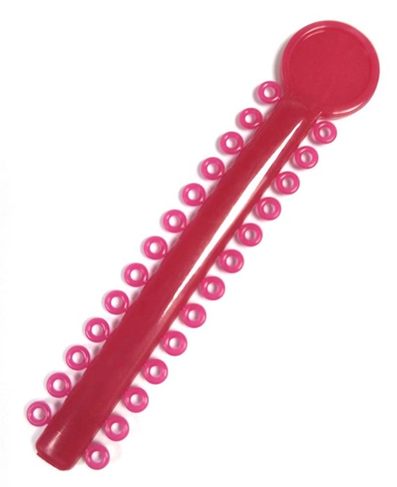 Лигатура эластичная на модуле цвет коралловый №36, 26 колец 77591 - фото 453152