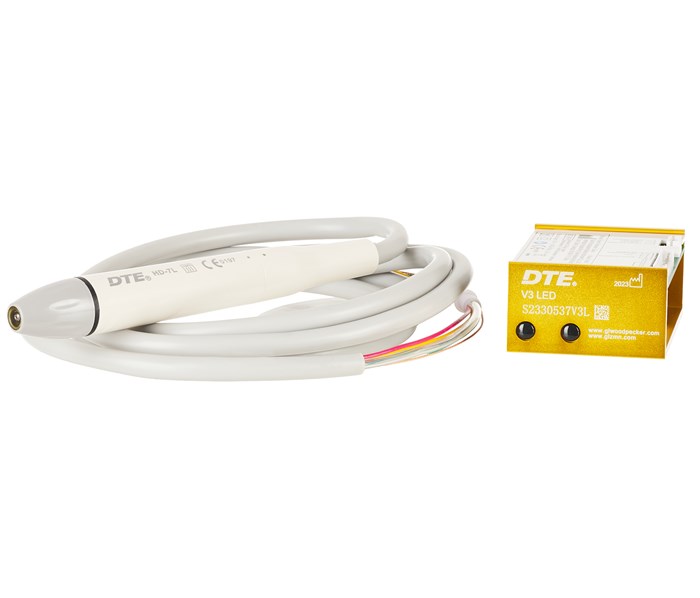 DTE V3 LED - встраиваемый ультразвуковой скалер с фиброоптикой, съемный автоклавируемый наконечник, 6 насадок в комплекте V3 LED - фото 504375