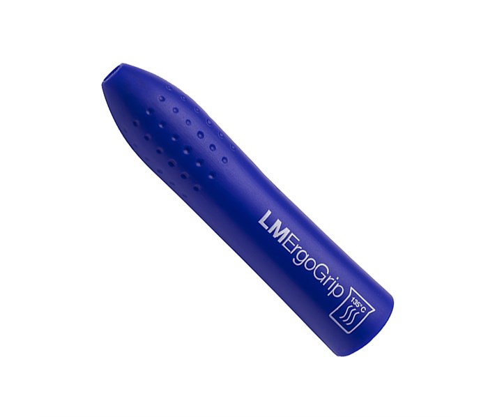 LM LM-ErgoGrip Ultra - силиконовая насадка для ручки-аппликатора скалеров и пескоструев LM, Цвет: Синяя 10095E - фото 504664