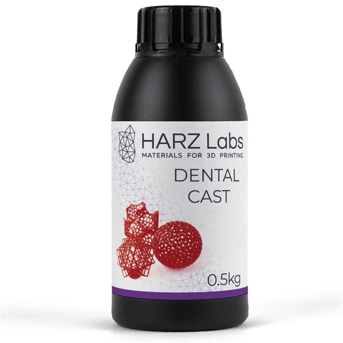 Фотополимер HARZ Labs Dental Cast Cherry 0,5 кг 28098 - фото 505439