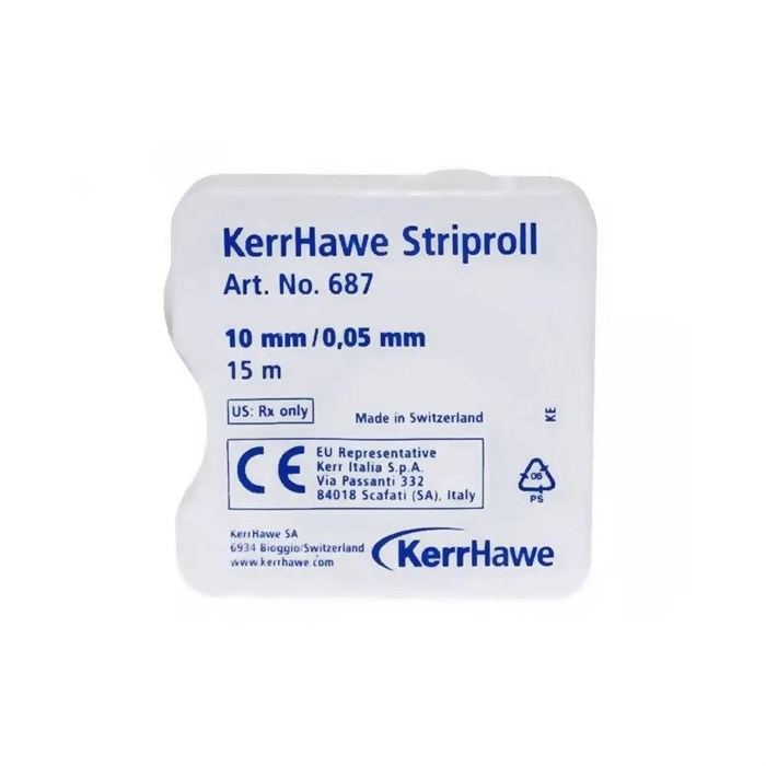 Матричная лента пластиковая, Striproll, 10мм*0,05мм, 687, KERR 00000000647 - фото 518705