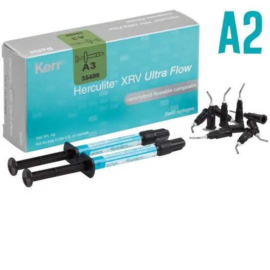 Геркулайт XRV Ультра Флоу (Herculite XRV Ultra Flow), А2, 2шпрх2гр+20насадок, 35408, KERR УТ-00003422 - фото 518756