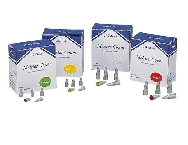 Полировочные конусы Meister Cones L-YELLOW - для керамики и коронок (100шт),  Noritake УТ-00004010 - фото 519495