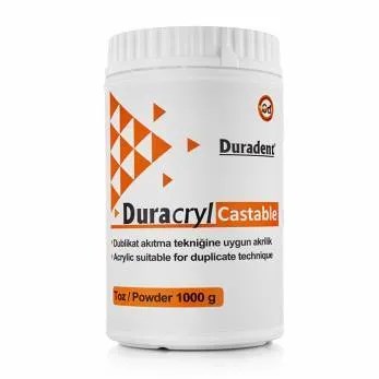 Пластмасса холодной полимеризации Duracryl Castable,порошок (1кг), Duradent УТ-00003993 - фото 520642