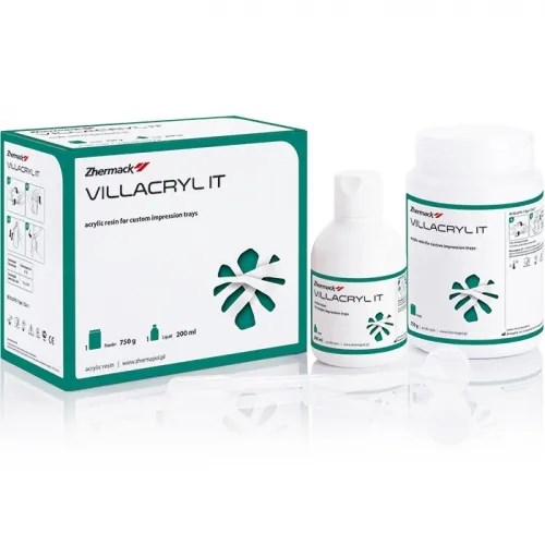 Виллакрил IT (Villacryl IT), пластмасса для изготовления индивидуальных слепочных ложек, 750г+200мл, розовый, Everall7 УТ-00007469 - фото 520694