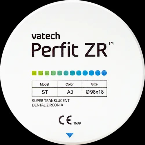 Диск многослойный из диоксида циркония Perfit ZR ST A2 - 14 - 98, NU14A2W, Vatech УТ-00010970 - фото 521669