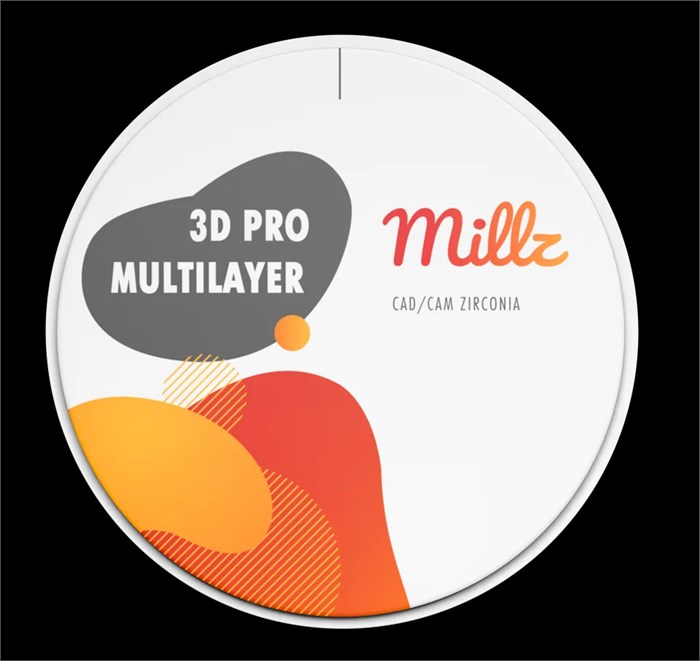 Заготовка циркониевая Millz 3D PRO ML A3,5 3D PRO ML 98/14 мм УТ-00007992 - фото 522554