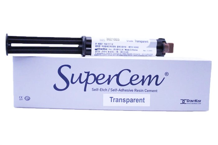 ЧармСуперЦем (SuperCem), прозрачный, композитный самопротравливающий цемент, 1шпр.х5мл+10+10, DentKist 00-00000242 - фото 524052