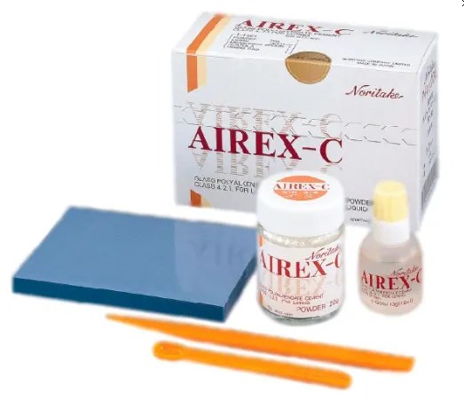 AIREX-C, стеклополиалкенатный цемент для фиксации коронок и мостов (20г+12мл), Noritake 00000007455 - фото 524114