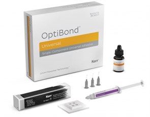 OptiBond Universal Bottle Kit-Набор (Бут.5 мл, палетки для смешивания 25 шт; протравлив. гель Gel Etchant (3 г) с насадки для шприца 10 шт; аппликаторы 100 шт.), 36517, Kerr 1231911862