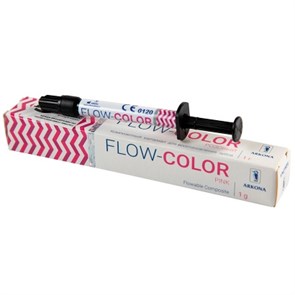 FLOW-COLOR РОЗОВЫЙ (1 гр) -цветной микрогибридный светоотв.композит типа flow" с фтором, ARKONA 0001914090