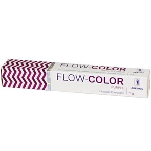 FLOW-COLOR ФИОЛЕТОВЫЙ (1 гр) -цветной микрогибридный светоотв.композит типа flow" с фтором, ARKONA 0001914091