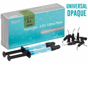 Herculite XRV Ultra Flow цв.Universal Opaque (2шпр.х2г, насадки-20шт.), 35418, Kerr 1231913552