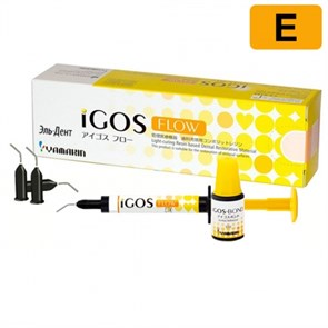 iGOS Flow Набор - цвет E (1 шпр.-2,6 г) цирконосодержащий жидкотекучий композит + iGOS-Bond 5мл 1шт, YAMAKIN 1231915202