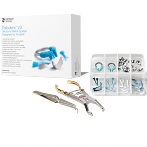 PALODENT PLUS V3 Starter Kit-Матрицы Набор (20 матриц -15 х 5,5мм, 5х 4,5 мм, 15 клиньев,2 кольца,щипцы,пинцет) 1231911234