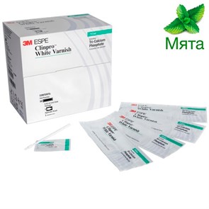 Clinpro White Varnish Mint (100шт.х0,5г)-блистеры с материалом 12250, 3М 0001912557