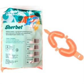 Ложки аппликационные SHERBET, р-р XL (оранжевые), 50ПАР 1231911121