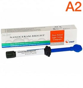 Nanoceram-Bright, А2, 1шпр*4г, универсальный наногибридный композит, DMP 1231914135