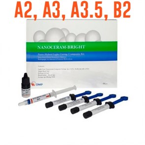 Nanoceram-Bright, набор (А2,А3,А3,5, В2), 4шпр*4г, универсальный наногибридный композит, DMP 1231914140