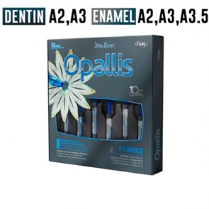 Набор Opallis Basic Kit. Шпр. 5шт.х4 г, оттенки: DA2, DA3, EA2, EA3, EA3.5, шприц 2 г, оттенок: T-Neutral. Микрогибридные композит с наночастицами. FGM 0001914060