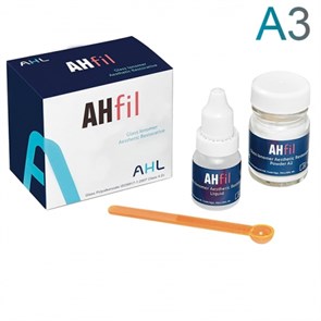 AHfil цв.А3 (пор. 15г, жид. 7мл)-cтеклоиономерный цемент для реставрации, AHL 1231913861