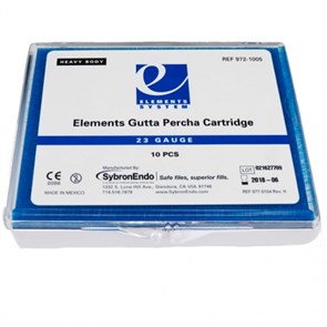 Elements Gutta Percha Cartridge (972-1005), 23 GA высокая вязкость (10 шт.). Kerr 1231911878