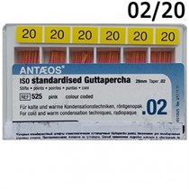 Guttapercha 02 №20 (L:28) 120 шт., VDW 0001911481